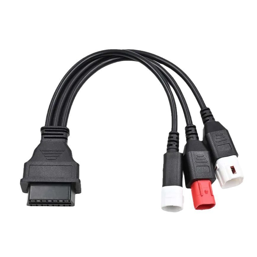 Yamaha 3pin/4pin motorcycle OBD adapter cable, Yamaha one-to-three OBD connection adapter cable