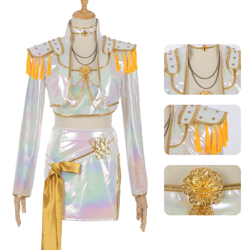 Hunter Girl Group Cross-Border In-Stock Korean Wave Girl Group K-Pop Cosplay Costume Rumi Milazzo Cosplay Outfit