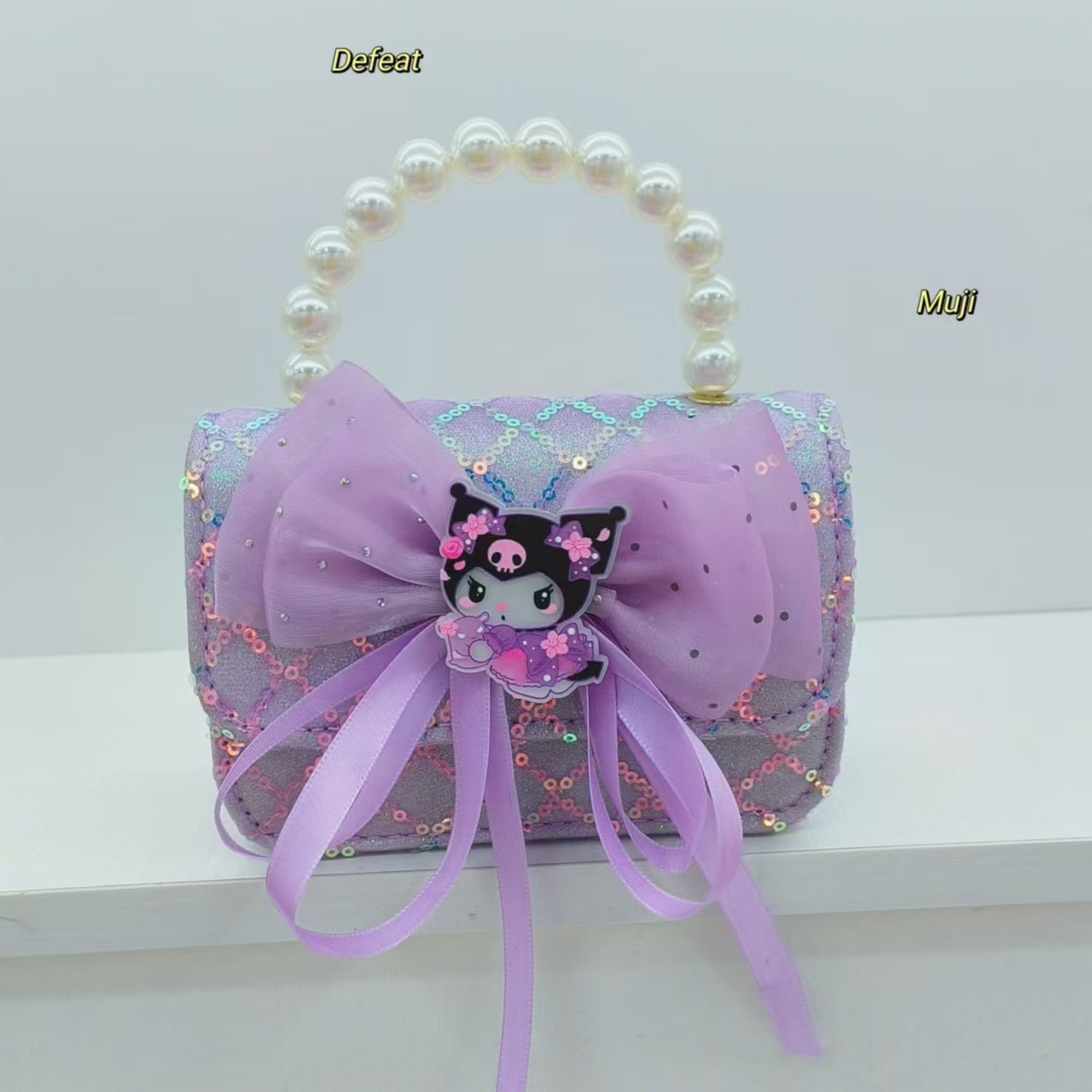 Melody Pearl bolso de princesa, bolso de accesorios, bolso de arco, bolso de Año Nuevo, cadena pequeña