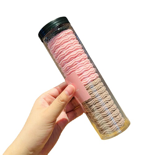 Durable seamless hair tie high elasticity wavy embossed rubber band cross-border direct supply online store gift towel loop wholesale