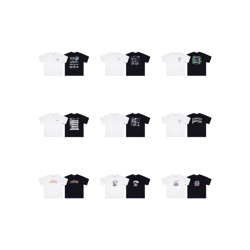 Cross-Border Trendy Brand Carhartt High-Quality High-Street Printed Loose-Fitting Pure Cotton Unisex T-Shirt