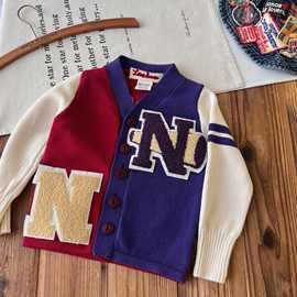 【现货】日系童装DD中古儿童N字毛衣开衫外套