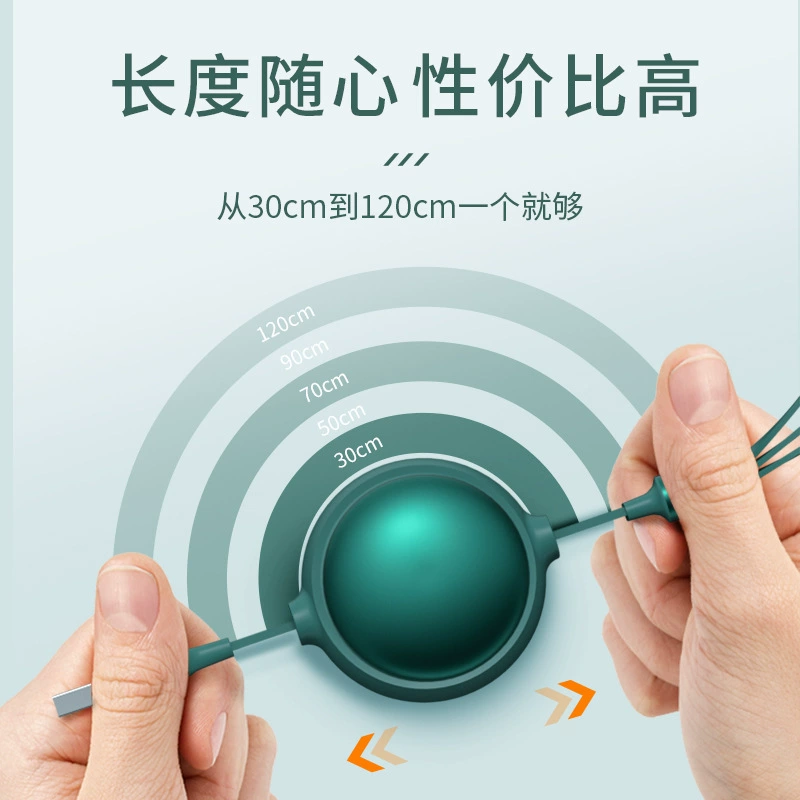 Huawei, нейлоновый телескопический совместимый с мобильным телефоном зарядный кабель, подарок на день рождения, Android, три в одном