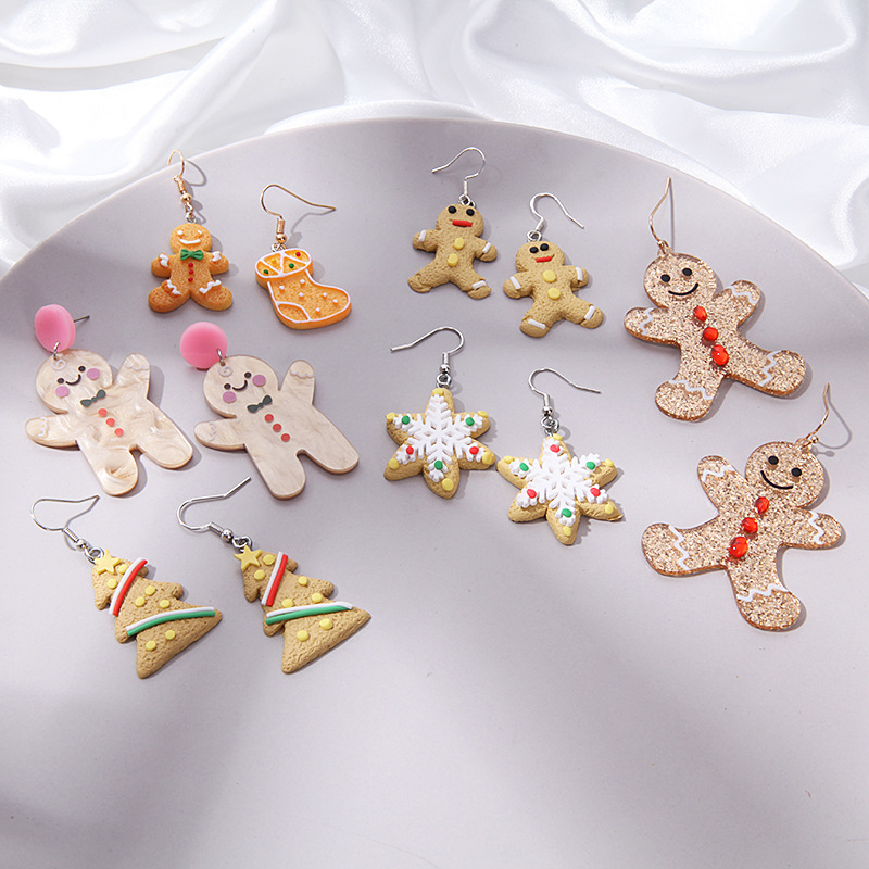 15g Weight 304 Stainless Steel Ear Needle Material Drop Earrings, Ear Studs Classification 1 Pair Quantity Daily, Street Occasion Alloy Material Christmas Festival Geometric, Santa Claus, Snowflake Pattern Women's Gender Classic Style Style 1 Pair Christmas Classic Style Geometric Santa Claus Snowflake Alloy Drop Earrings Ear Studs 7