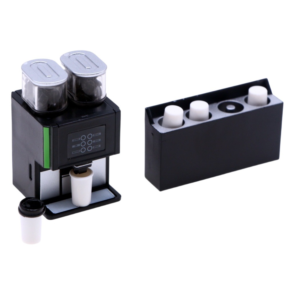 Casa de muñecas mini simulación recién molido máquina café bjd miniatura comida y juego escena apoyos modelo