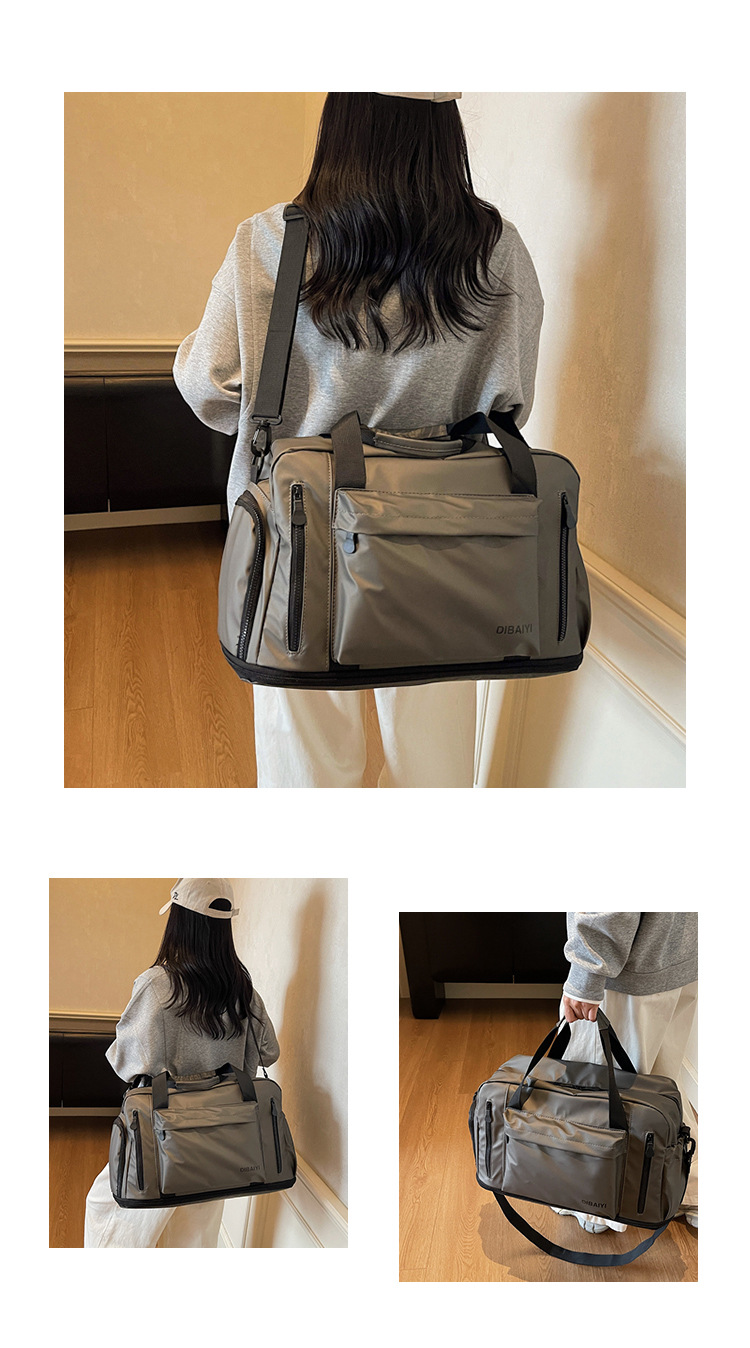 Großvolumige Kurztransport-Reisetasche, tragbar, Geschäftsreise, Tourismus, Bordgepäck, erweiterbar, Reisetasche, wasserdicht, dual-use nass und trocken, Fitness, 20
