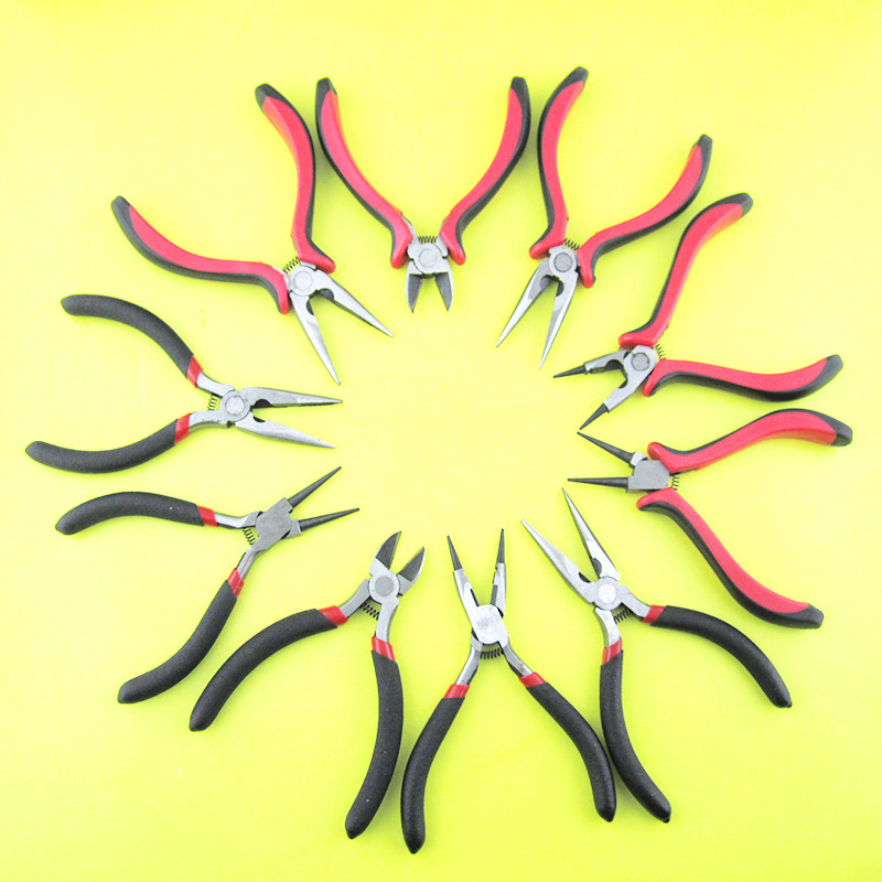 Factory jewelry tools accessories style multi-hand round mouth wire cutting pliers pointed nose pliers strong teeth jewelry pliers