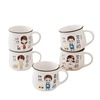 A Creative Family Family Parent -Child Cup Sanwukou Set Family Drinking Water Ceramic Breakfast Beach Cup