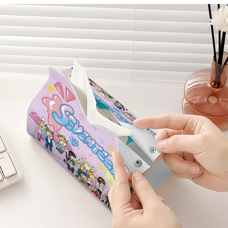 Seventeen Desktop Home Living Room Dining Room Car Tissue Box DIY Fan Merchandise Custom-Made with Your Own Design Pre-Order