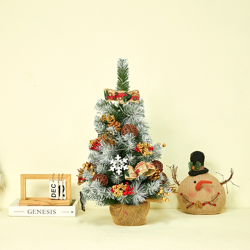 Navidad nuevo 30cm 60cm escritorio Navidad decoración traje guirnalda ratán Navidad árbol combinación vacaciones preferido