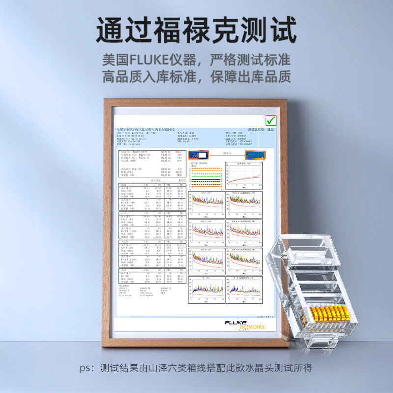 Shanze seis Categoría 6 Gigabit Crystal Head 8 core 8P8C red chapada en oro Cabeza de cristal FV-6100 de WL-6100