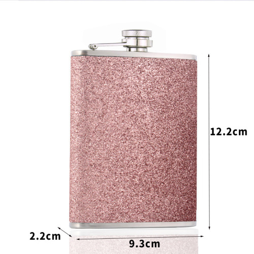 Factory-supplied Amazon flash skin stainless steel wine jug, stainless steel Russian portable outdoor small wine bottle