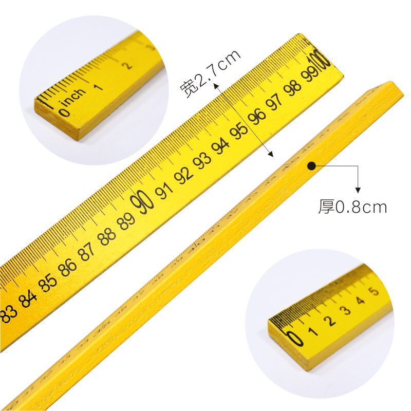 木尺100cm直尺50cmデモ木尺100cm 1メートル直尺米尺教育木尺裁縫直尺|undefined