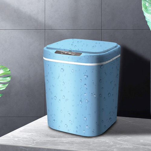 Smart Waste Bin for Living Room Bedroom Household Sensor Waste Bin Vibration Knock Open Logo Custom Manufacturer Gift