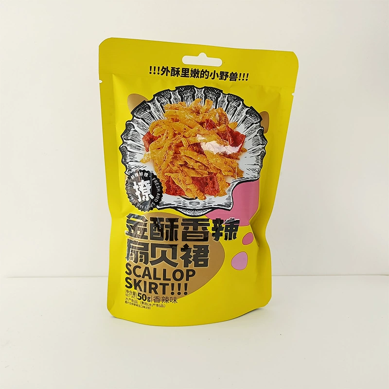 Золотая пряная юбка из ракушки с кальмарами острая оригинальная мгновенная свежесть хрустящие полоски кальмара во фритюре с вином и блюдами закуски интернет-знаменитостей