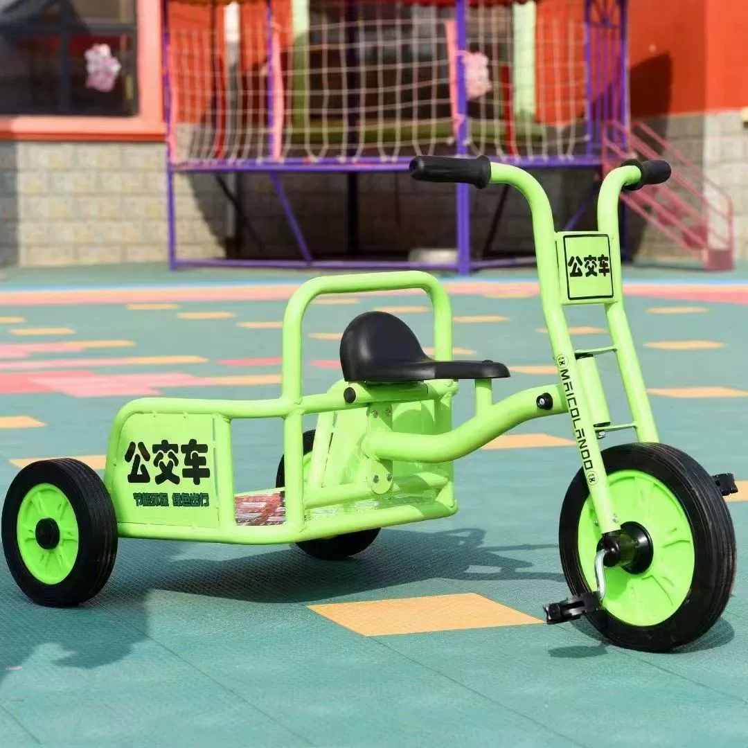 Детский трехколесный велосипед для детского сада, дошкольное образование, двойной велосипед, детская игрушка-коляска для улицы