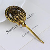 Brooch, metal pin, accessory, wholesale