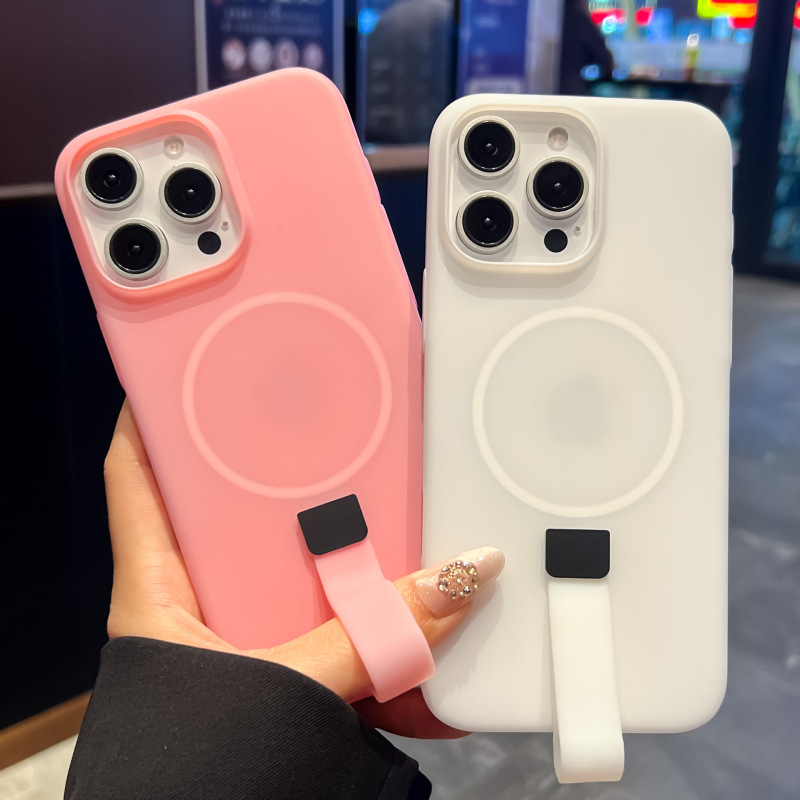 适用iphone17果冻糖果小尾巴磁吸手机壳苹果16PROMAX一体挂绳护套|undefined