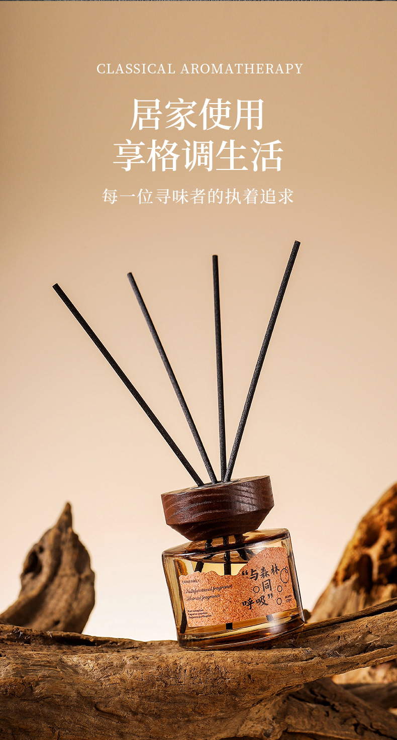 Ebony Agarwood Car Aromatherapy Fireless Aromatherapy Wooden Long-Lasting Diffusing Car Perfume Fragrance Ornaments Car and Home Dual Use