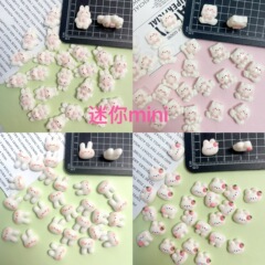 迷你小动物美甲树脂diy饰品发饰手工奶油胶手机壳发夹卡通可爱