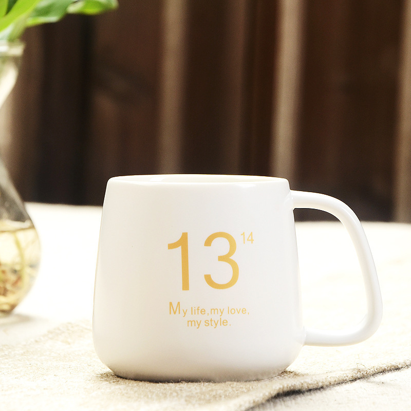 元メーカー1314マグカップ陶磁器カップル対カップ蓋付きカップ一生カップルカップコーヒーカップ|undefined