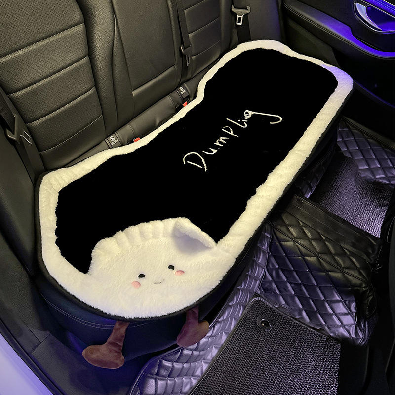 Cushion Winter Plush: Qìchē Seat cushion, seat cover - dumpling-style-rear-row