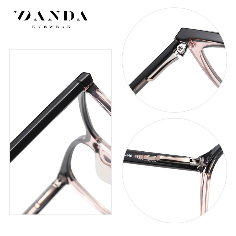 Comercio exterior nuevo gato gafas de moda europea y americana de dos colores gafas lisas marco TR3517 ácido propiónico pin primavera pierna anti-luz azul