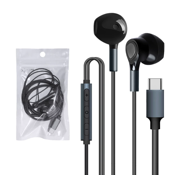 Compatible black headphones, iphone, wire control