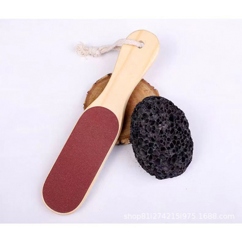 Foot grinder solid wood foot file double-sided foot skin rubbing…