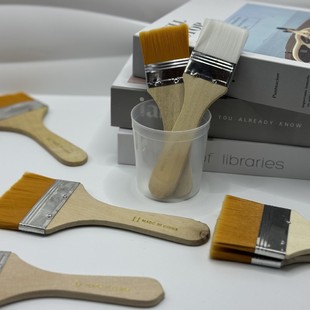 Yellow brush pig hair nylon board brush oil painting brush barbecue brush paint brush dust cleaning small brush
