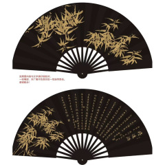 金箔竹折扇絹布扇彫刻扇子高級ギフト扇が酒沈蘭舟同金に入る
