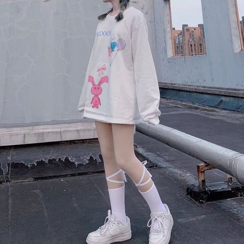 Summer Japanese strap mid-calf socks for women cross black calf socks long jk lace ins trendy lolita women