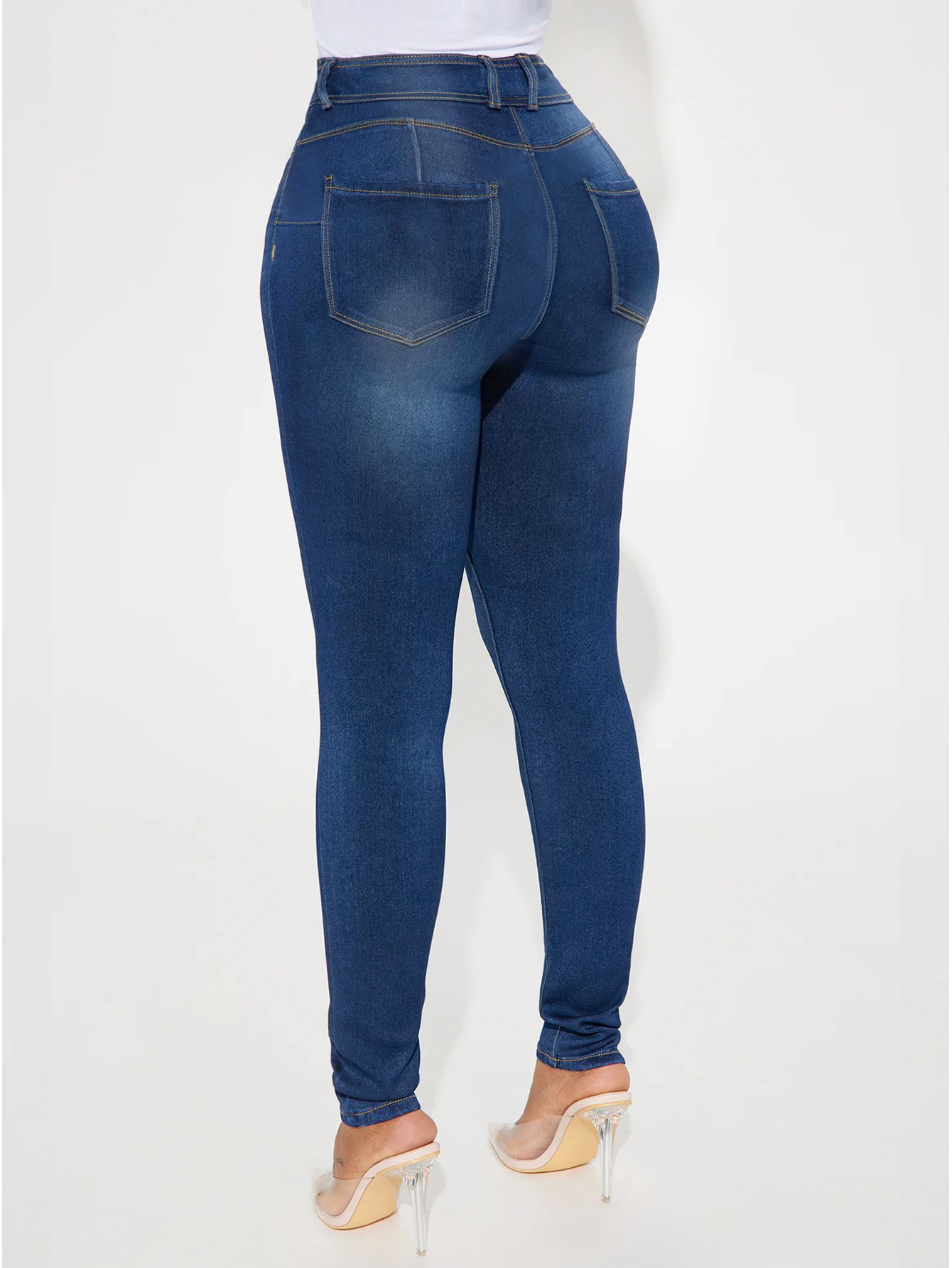Sexy retro elastic jeans