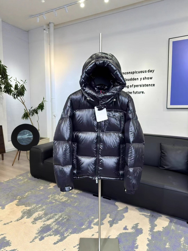 Montbeliard 三色织带蒙口羽绒服冬季外套男女同款加厚夹克|undefined
