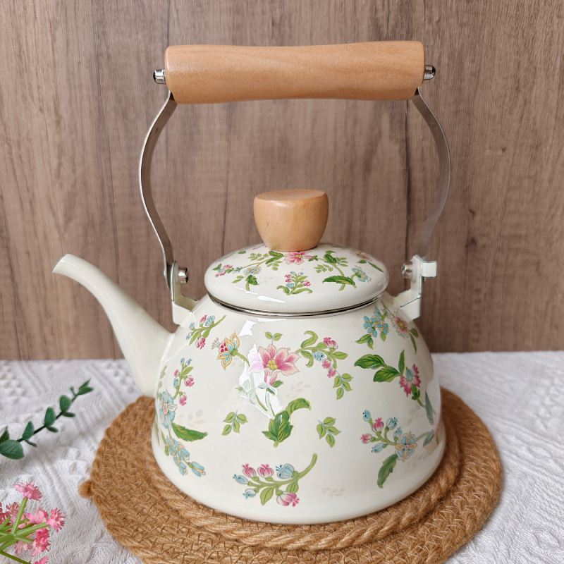 Cross-Border Old-Fashioned Enamel Water Kettle, Household Coffee Pot, Food-Grade Milk Tea Pot, Boiled Flower Tea, Boiled Medicine, Induction Cooker Universal Cross-Border Old-Fashioned Enamel Water Kettle, Household Coffee Pot, Food-Grade Milk Tea Pot, Boiled Flower Tea, Boiled Medicine, Induction Cooker Universal