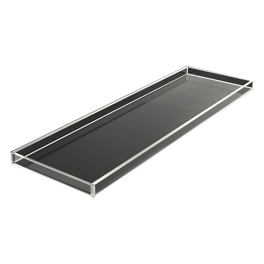 Estante de bañera de acrílico nórdico Estante de bañera de lujo largo y ligero Estante de bañera Soporte transparente Estante de baño Hotel SPA