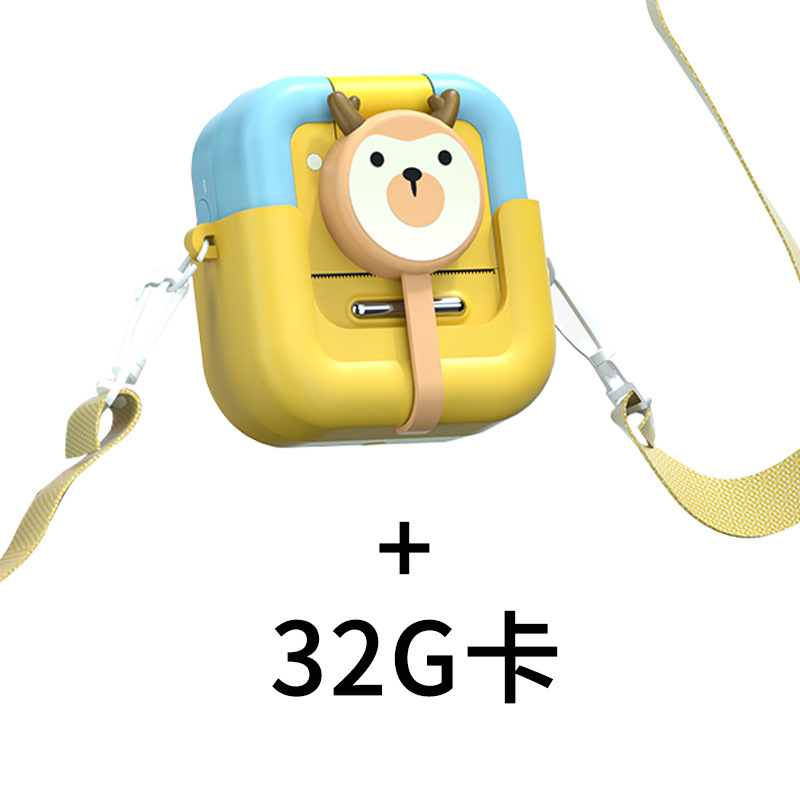 Nuevas cámaras de impresión transfronterizas para niños mini cámara de nivel de entrada pequeña cámara digital inteligente doble delantera y trasera