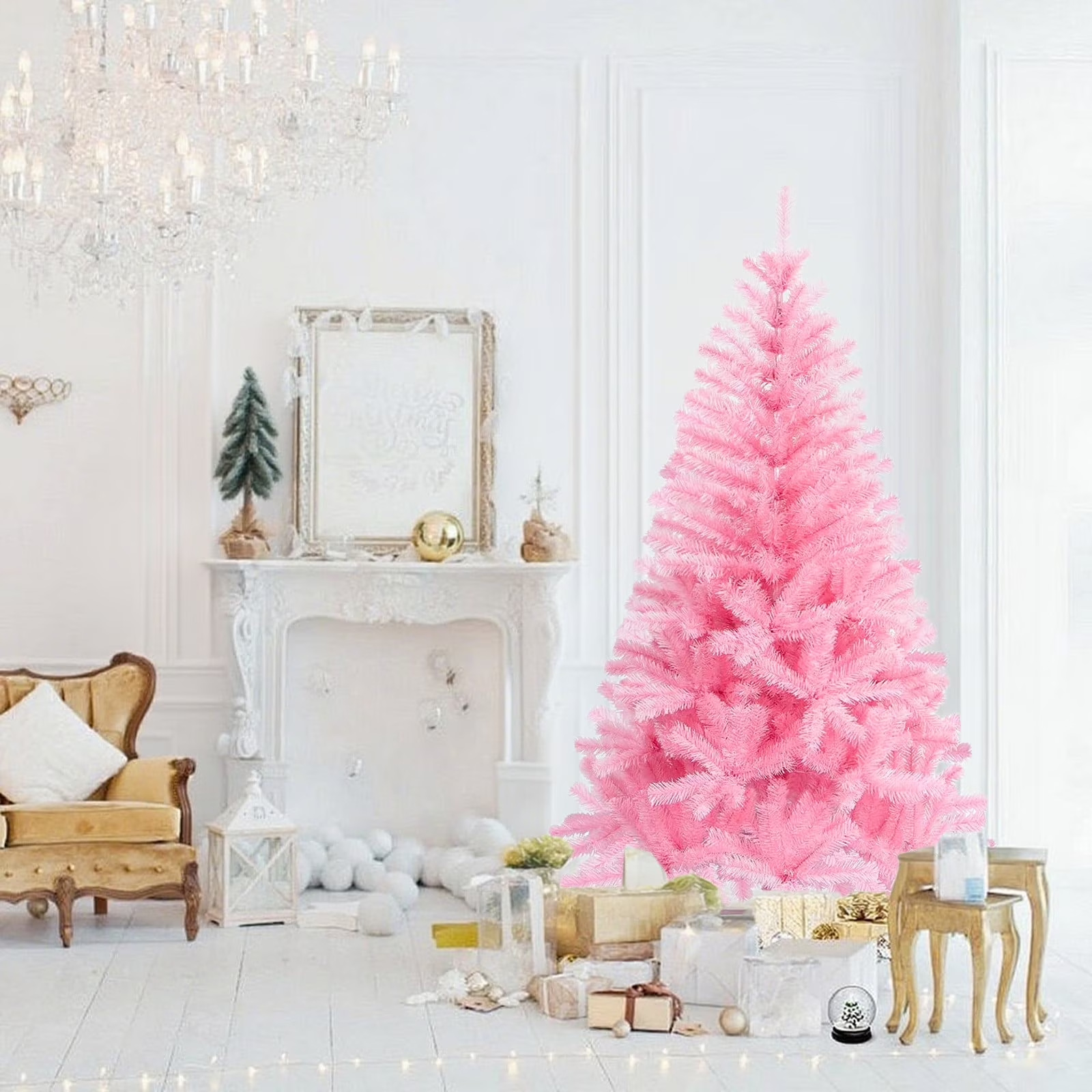 Transfronterizos de cifrado de PVC rosa árbol de Navidad decoración de Navidad sala de estar imitación artificial árbol de Navidad grande