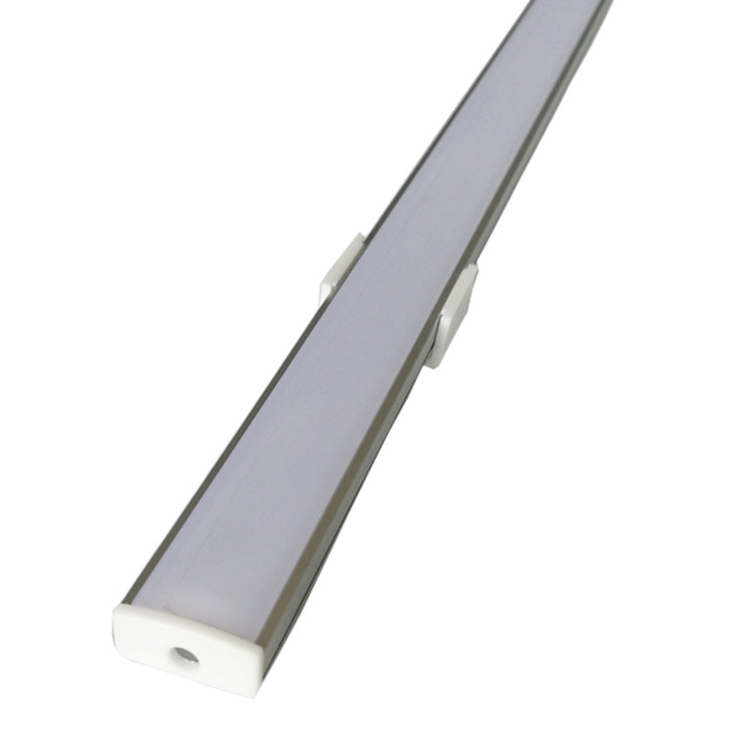 Perfil de aluminio para tiras de luz LED, luz para gabinetes, tiras de luz para armarios, canal de aluminio en forma de U, accesorios de iluminación lineal