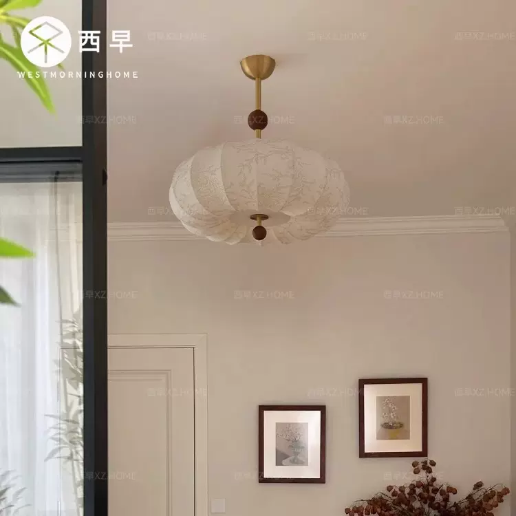 春晓法式中古风主卧卧室灯吊灯餐厅灯美式复古高级感轻奢吸顶灯具