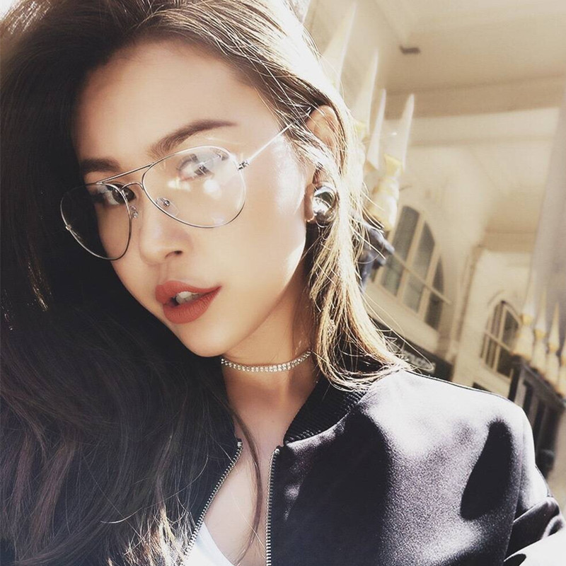 Clásico retro artístico anti-azul gafas de luz moda europea y americana moda Rana gafas personalidad ins estilo gafas lisas 7026