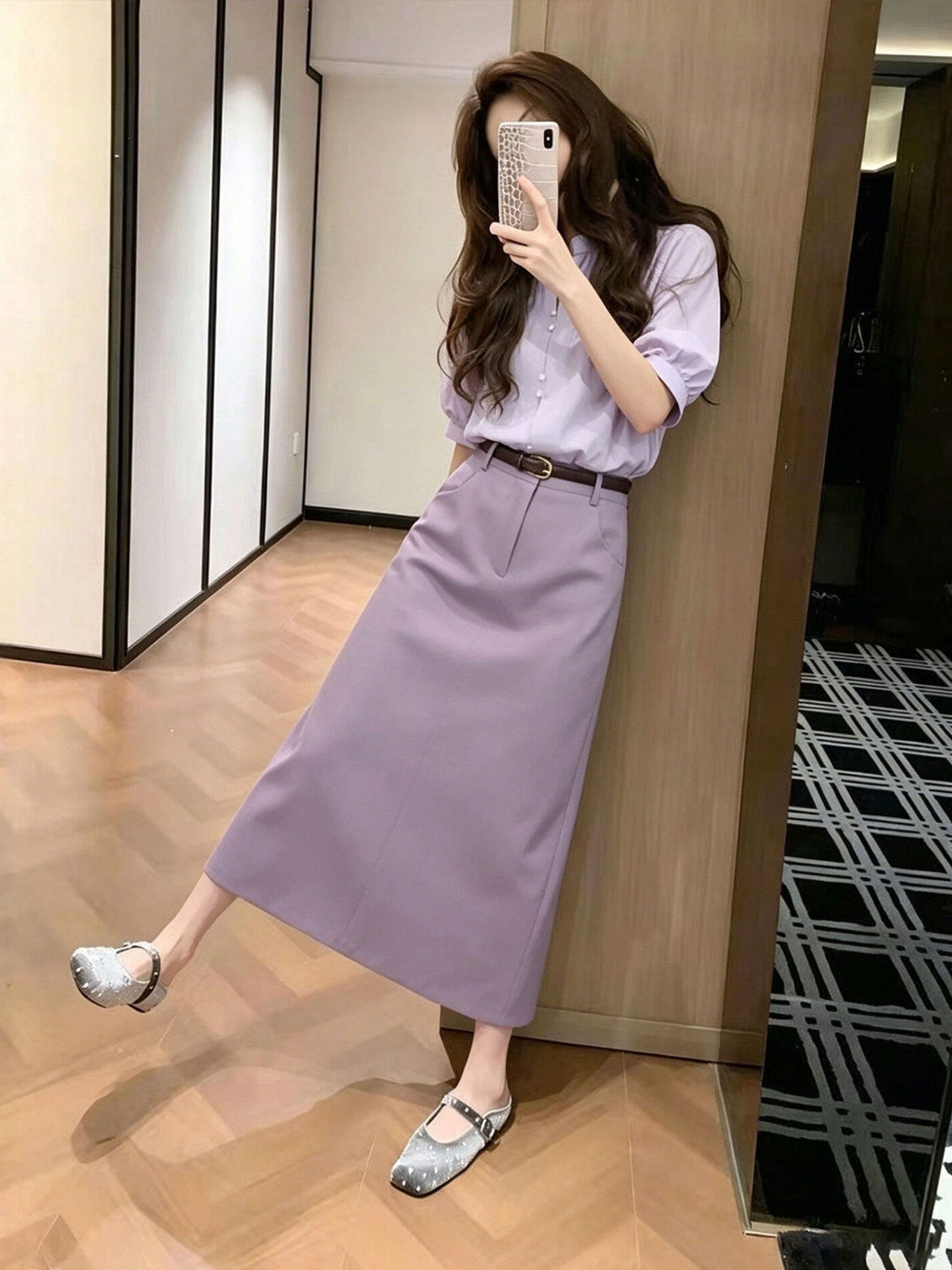 Elegant purple shirt