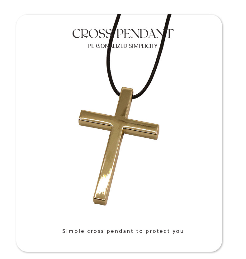 Alloy titanium steel car pendant personality car safety pendant rearview mirror pendant high-grade cross ornaments gifts