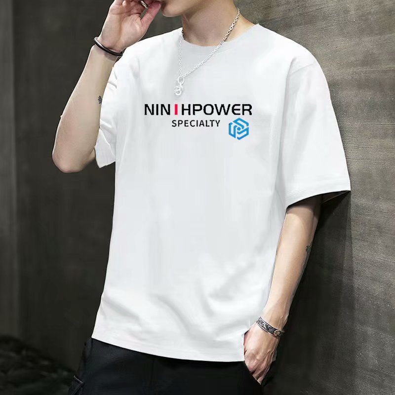 Camiseta de fondo para adolescentes de marca de moda coreana suelta y de moda