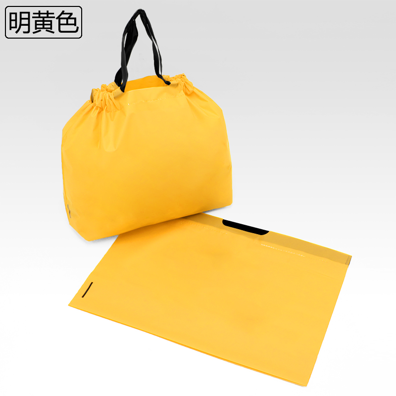 纯色无图加厚一次性外卖打包袋束口塑料餐饮商用炸鸡烤鱼烧烤定