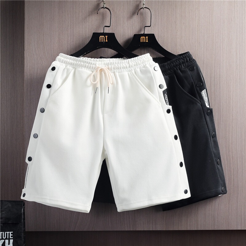 Casual Lightweight Shorts for Men, Trendy Brand Fashion Five-Point Pants, Men's Youth Sports Pants, Stylish Loose Mid-Length Pants