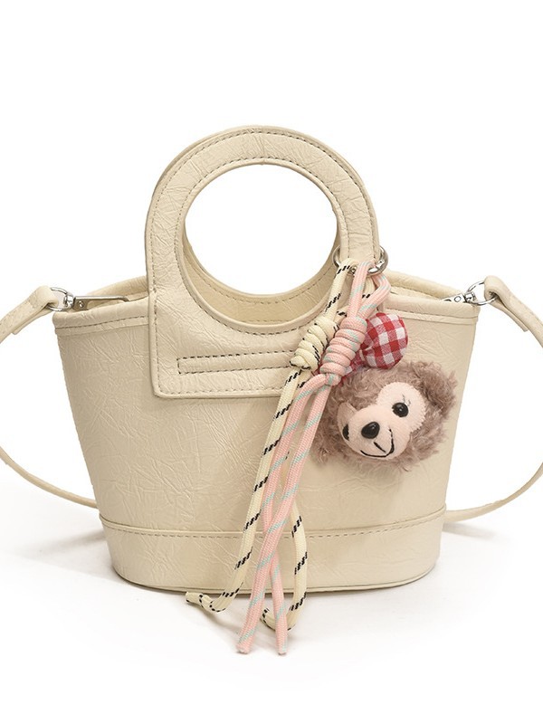 Bolso para mujeres 2026 nuevo nicho coreano de comida de mano cesta bolsa de cubo de textura alta de viaje mochila de hombro