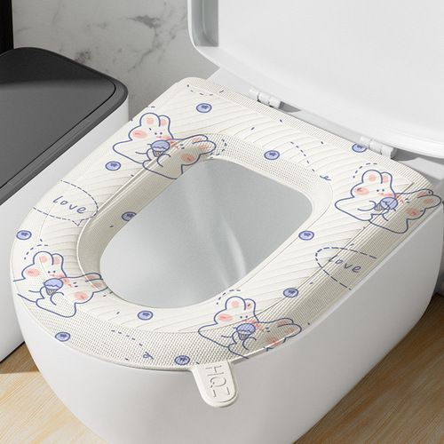 New Fashion Printed Four Seasons Universal Household Toilet Seat Cushion Cartoon Cute Toilet Seat Seat Cover Wholesale
