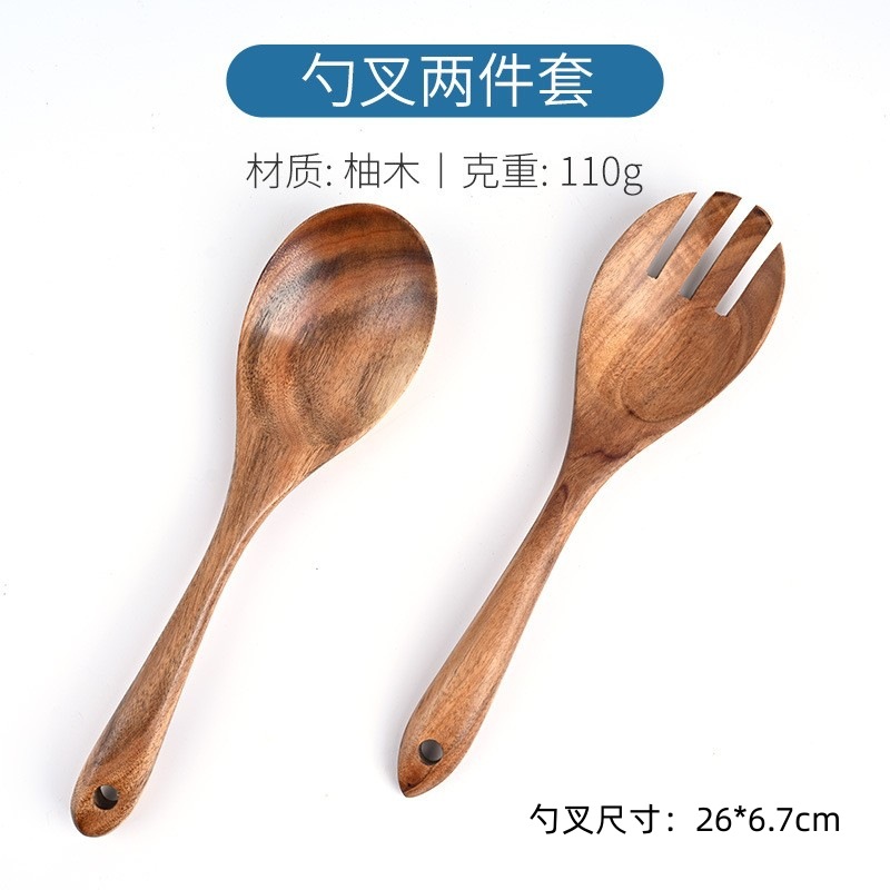 샐러드 스푼 포크 세트