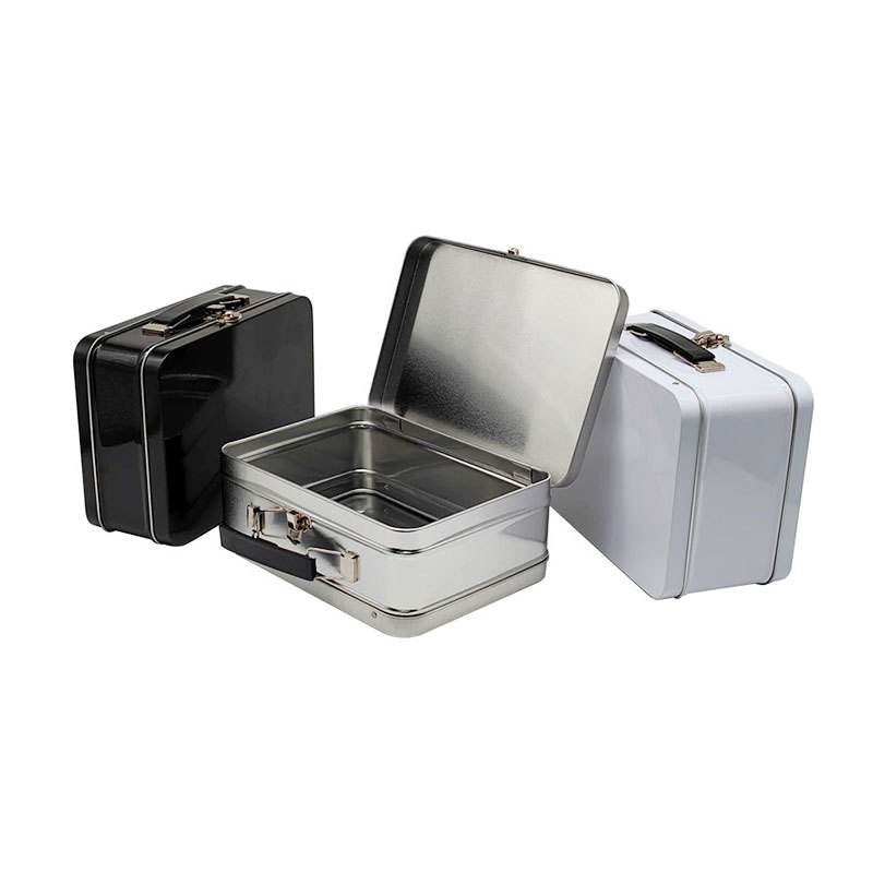 Al contado, la Caja de almuerzo cuadrada de la boca de caballo con cerradura de mano contiene regalos para almacenar cajas de hierro, cajas de juguetes y cajas portátiles. image 3